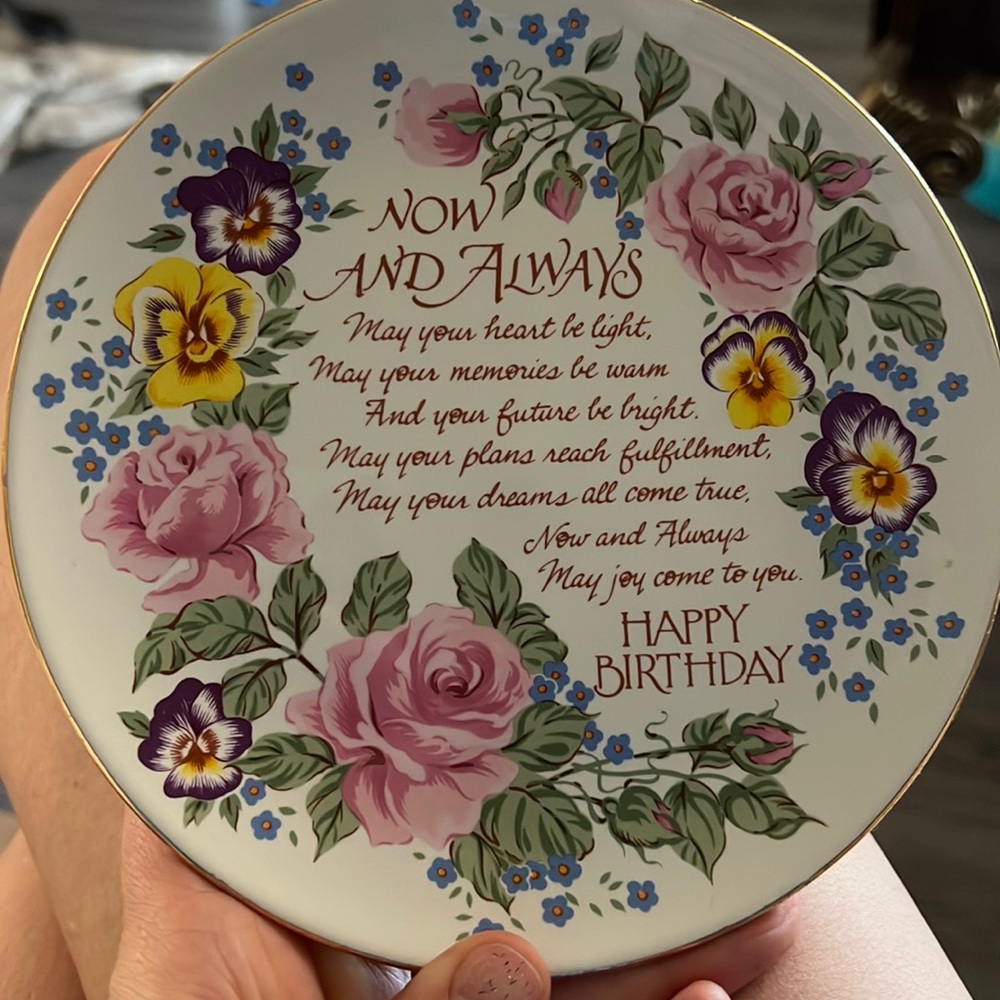 Decorations plate, special gift for special people